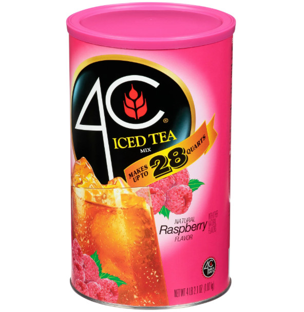 4C Raspberry Iced Tea Mix, 66.1 oz, 1 Ct
