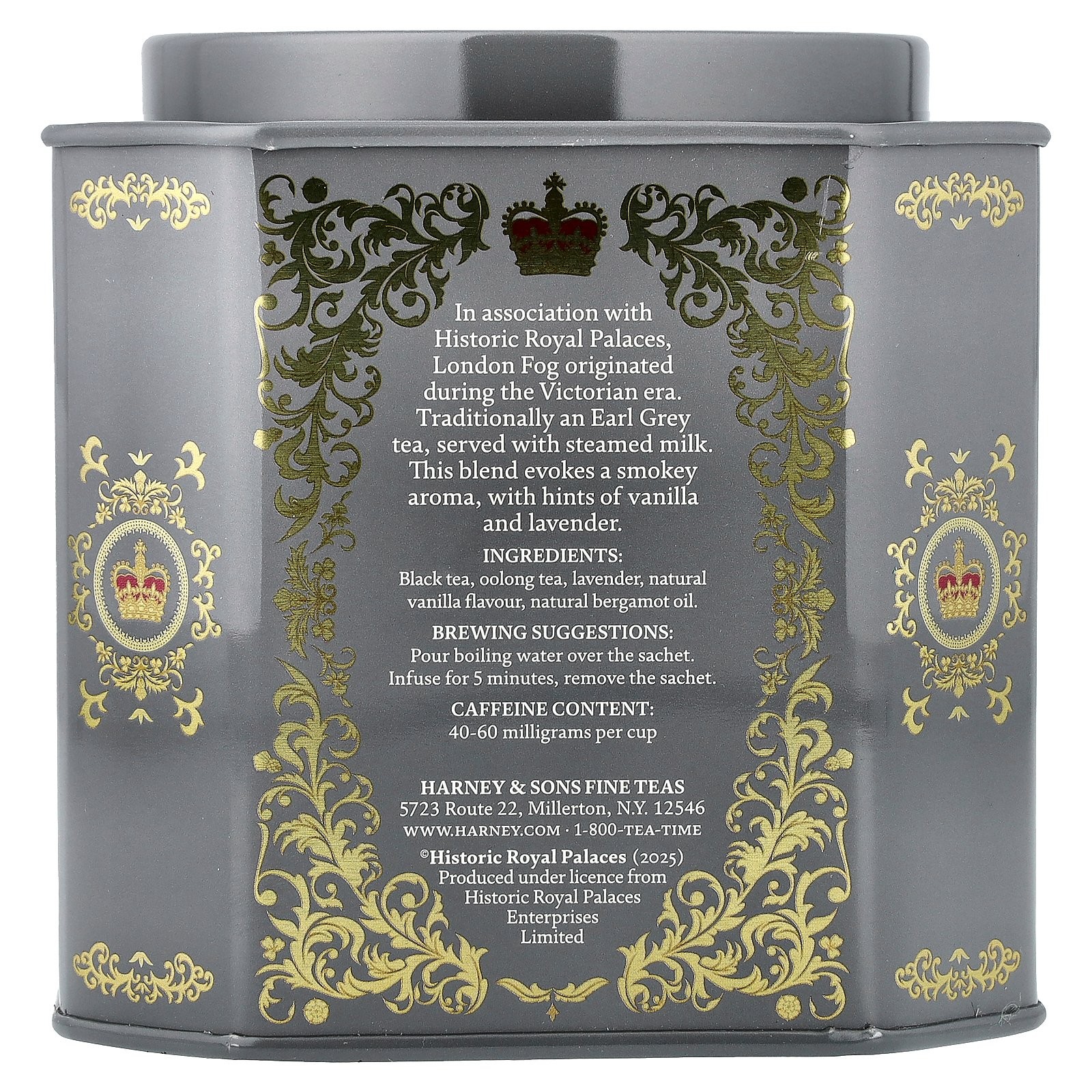 Victorian London Fog, Smooth Black Tea With Bright Citrus, Sweet Vanilla &