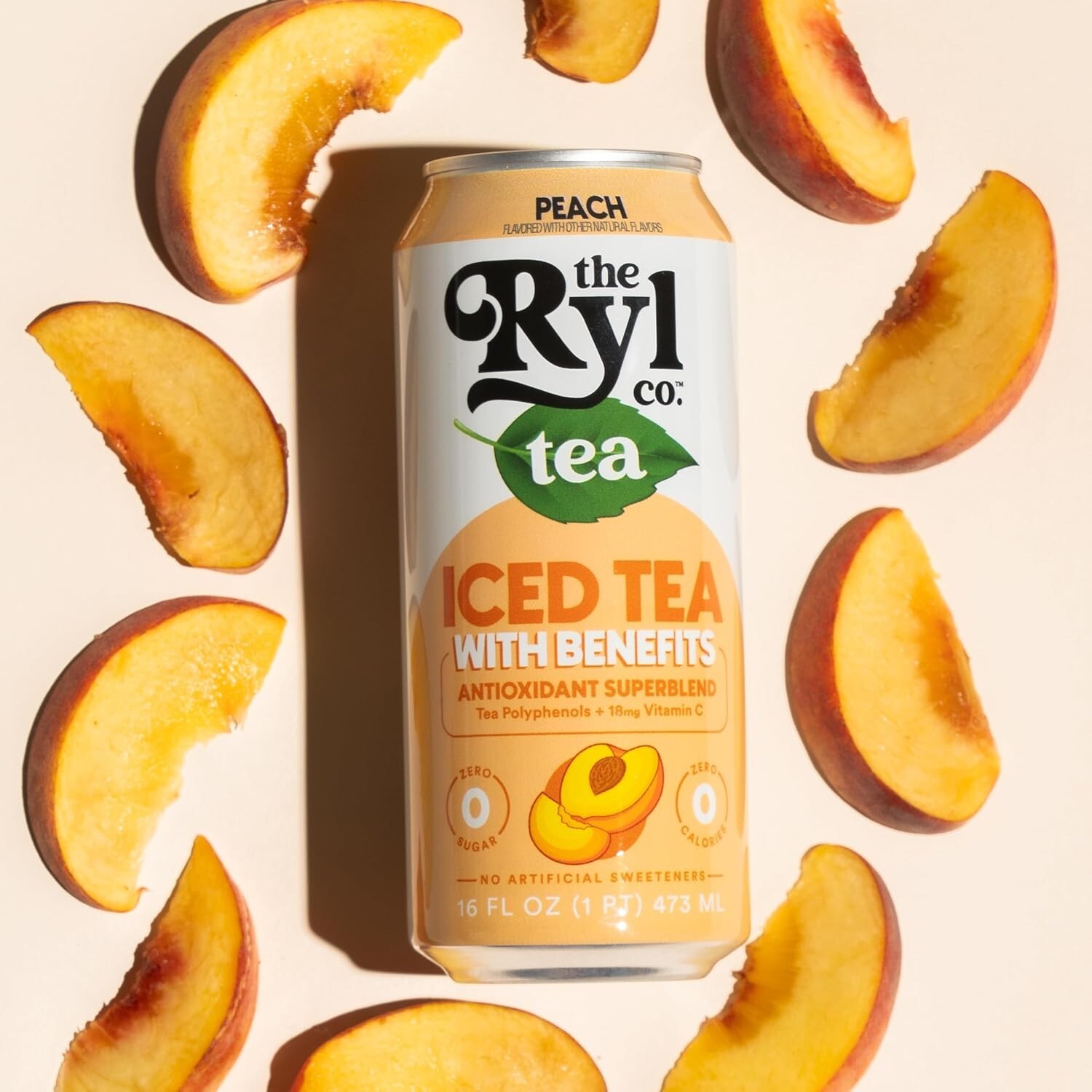 Ryl Iced Tea, Peach, Antioxidant Superblend, Zero Sugar, Low Carb, Zero Calor…
