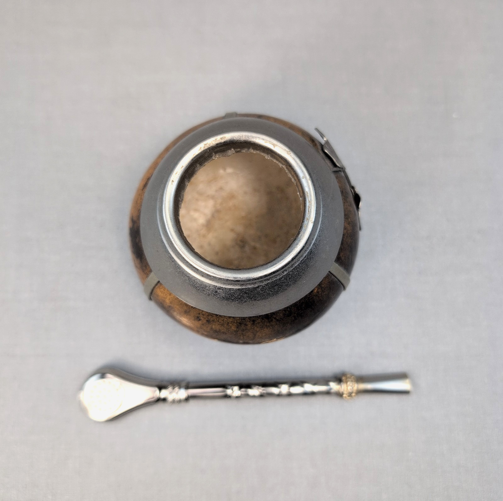 Argentina Yerba Mate Gourd Cup Set w Bombilla