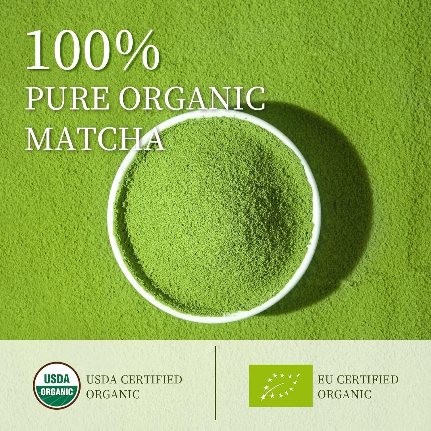 Organic Matcha Green Tea Powder 30g – Ceremonial Grade – 100% Pure Premium USA