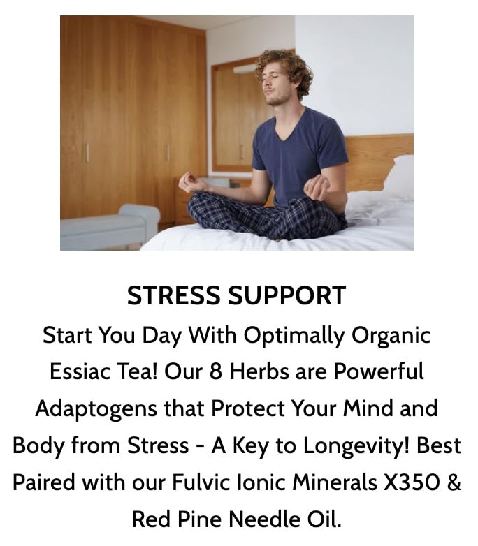 Optimally Organic ESSIAC Tea – Tea Bag Cut – 8 Herb Recipe by Rene Caisse USA…