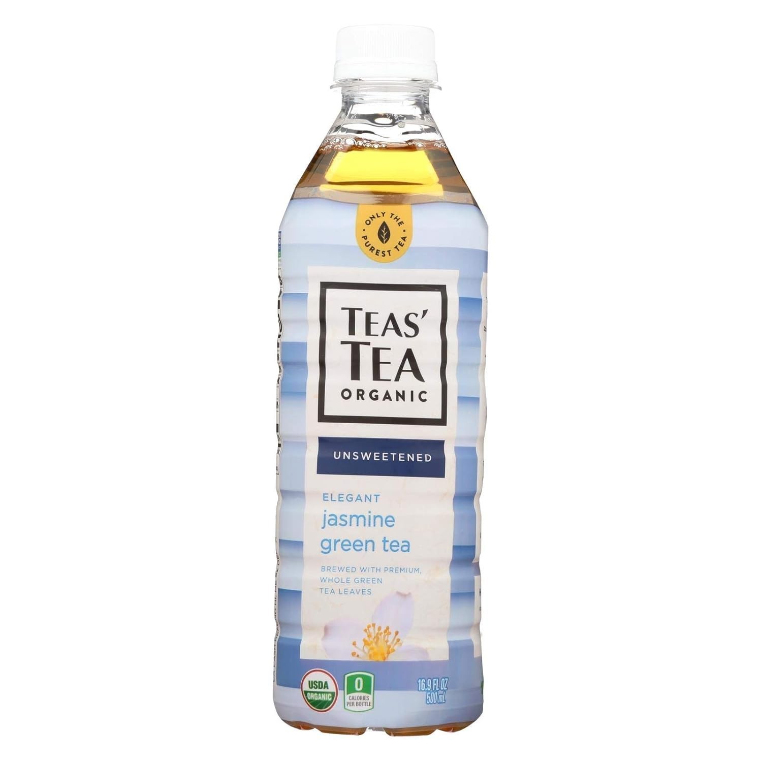 USDA Organic Jasmine Green Tea – 16.9 Fl Oz, High Caffeine & Zero Calorie