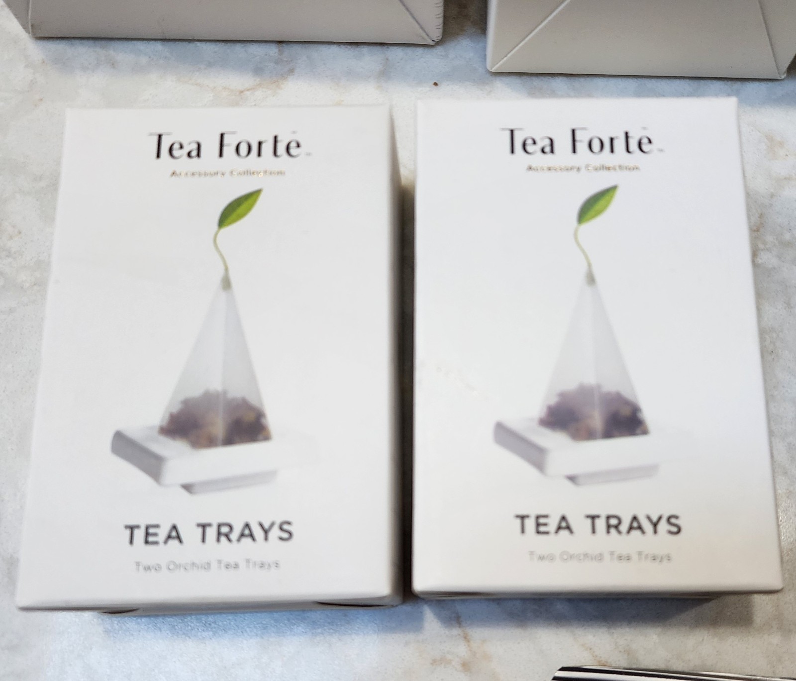 Tea Forte Gift Set 1 Cafe Cup 2 Tea Trays , Infuser, 60 Filter Bags, Warming Joy