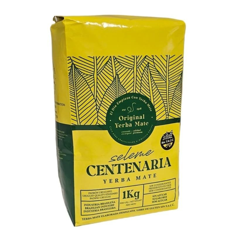 Premium Uruguayan Traditional Yerba Mate 1kg (2.2 lbs) – Organic, Energizing Tea