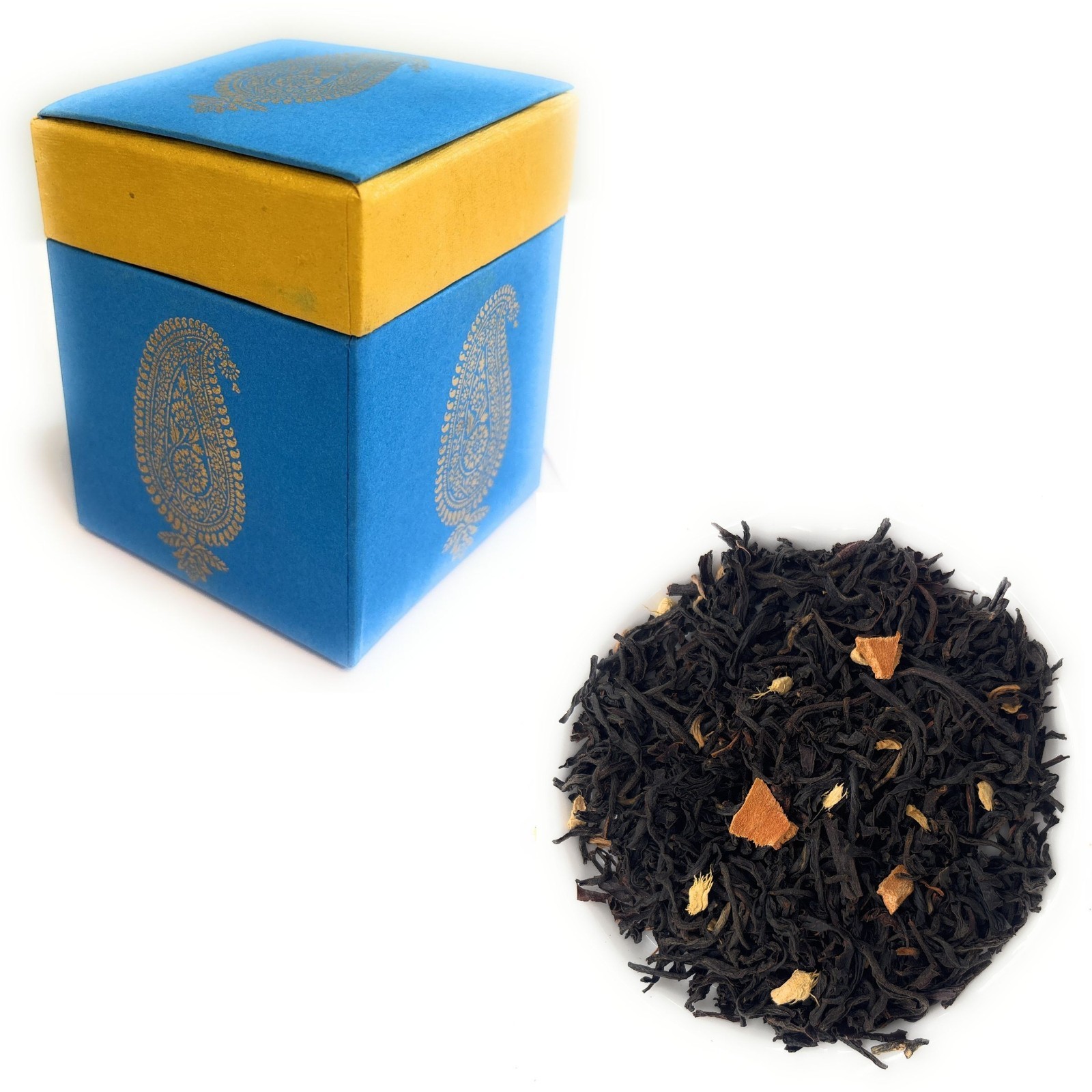 Indian Masala Chai Gift Pack 50g | Natural Cinnamon Cardamom Black Tea Blend