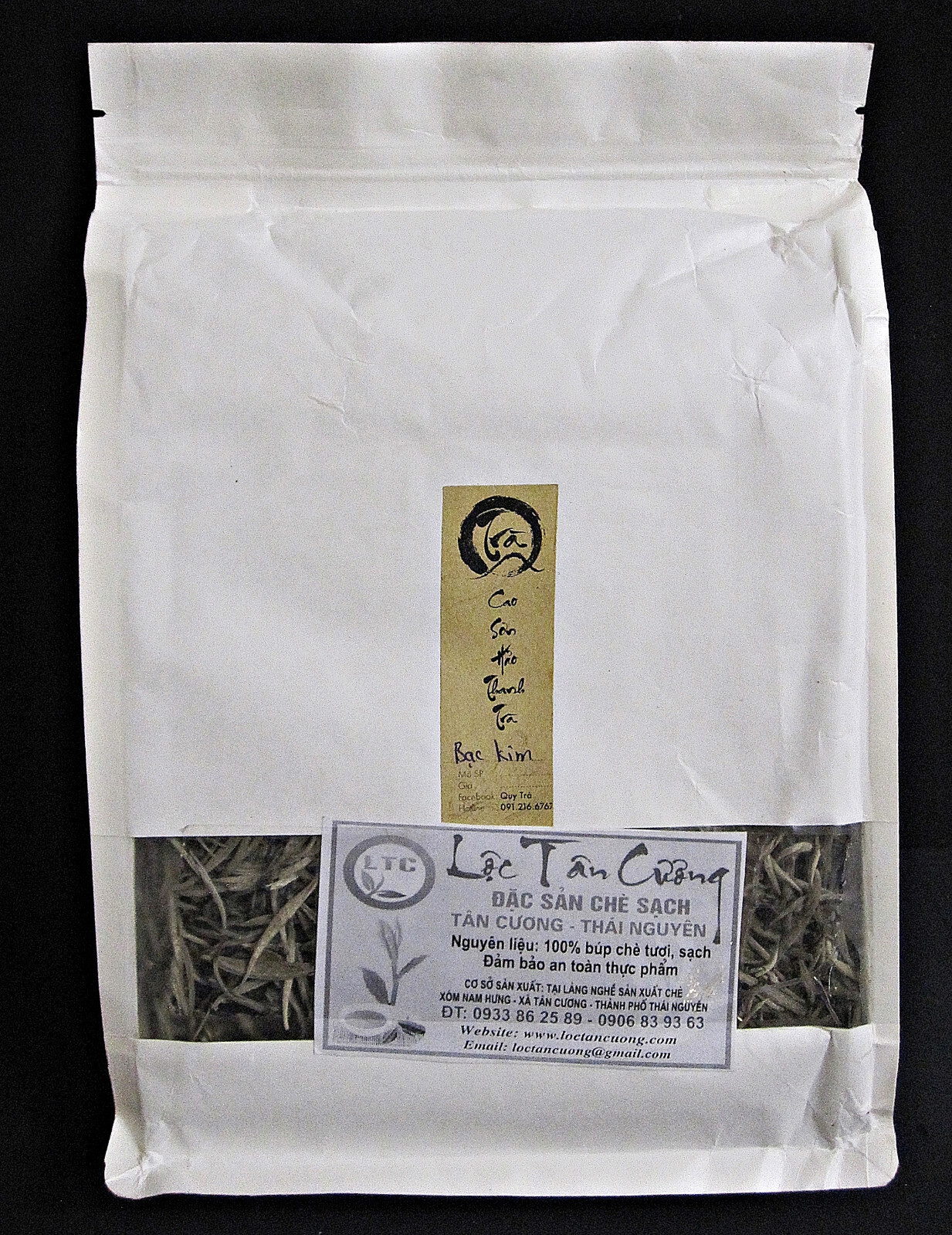 White Silver Needle Tea Loc Tan Cuong Thai Nguyen Vietnam Bạch Kim 500 Grams
