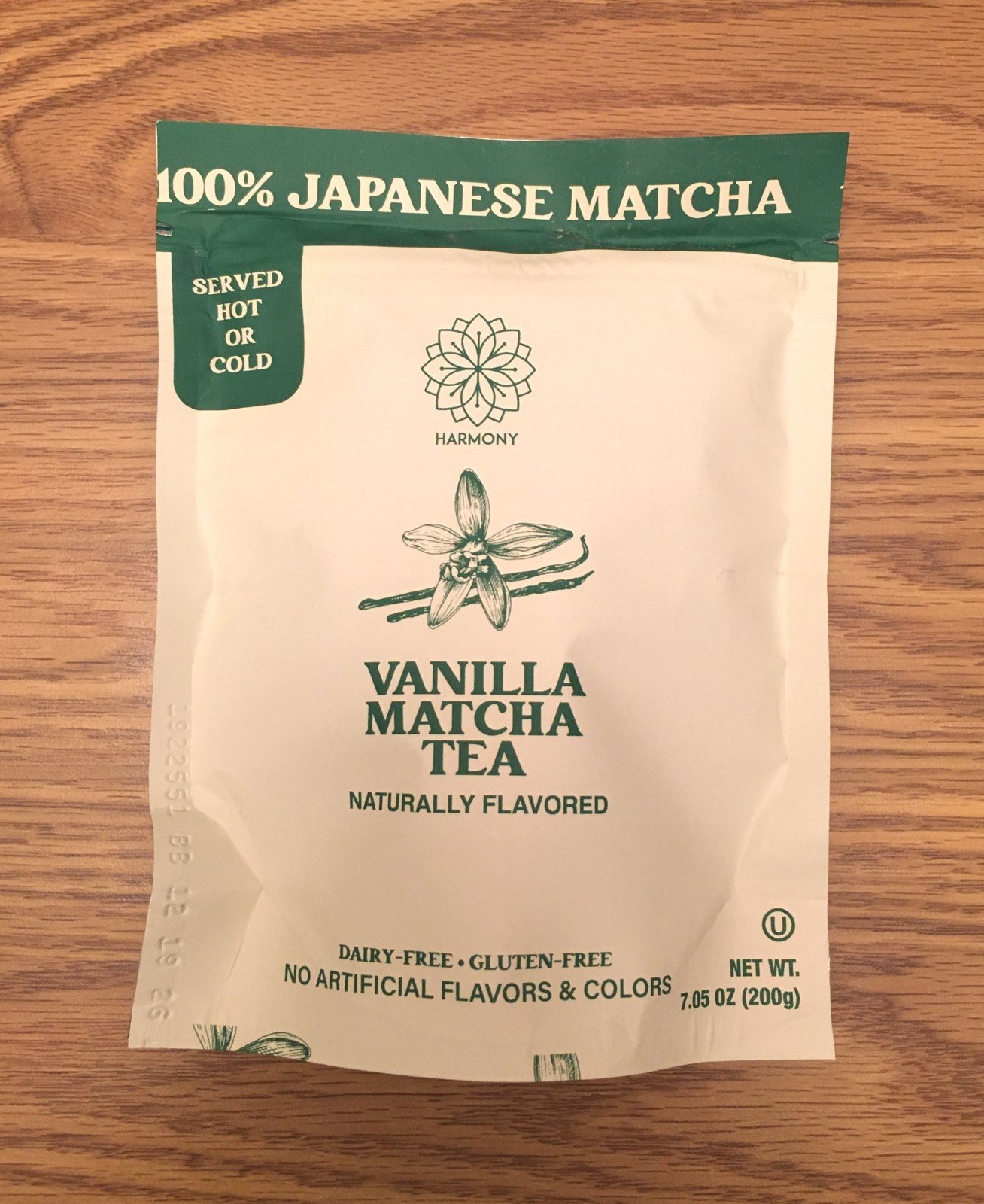 BB 2026-12-19 Harmony Vanilla Matcha Tea – Naturally Flavored 7.05 Oz