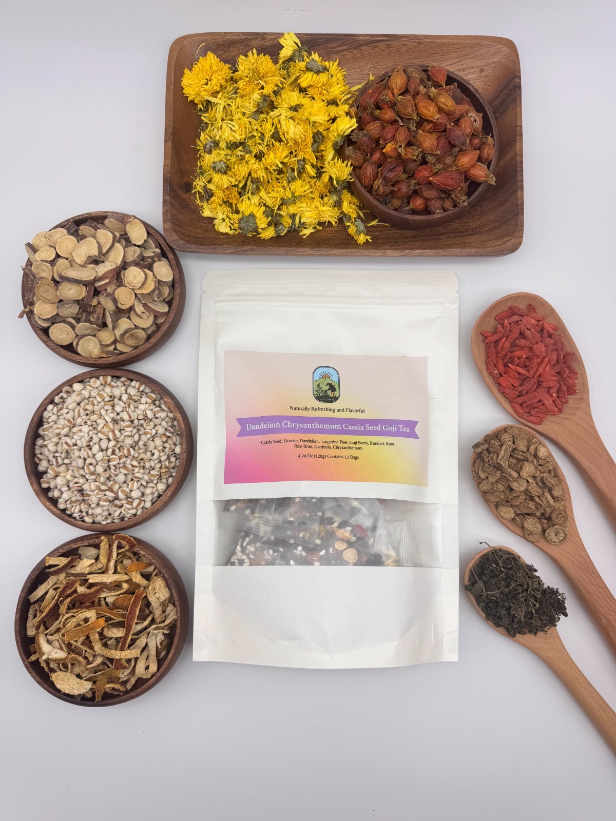 Dandelion Wolfberry Tea 120g Caffeine Free Detox Liver Kidney Support Blend