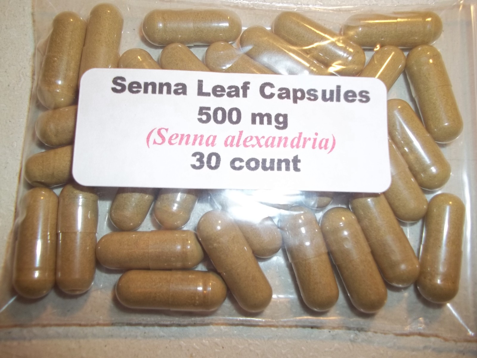 Senna Leaf Powder Capsules (Senna alexandria) 500 mg – 30 Count
