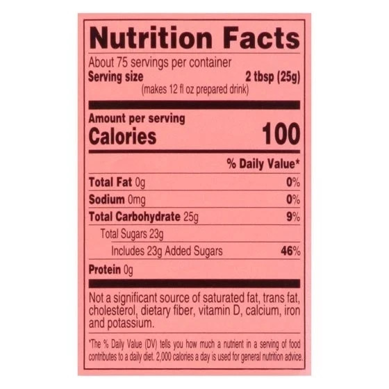 4C Natural Peach, Lemon Raspberry Iced Tea Mix, 66.1 oz😋Choose your flavor