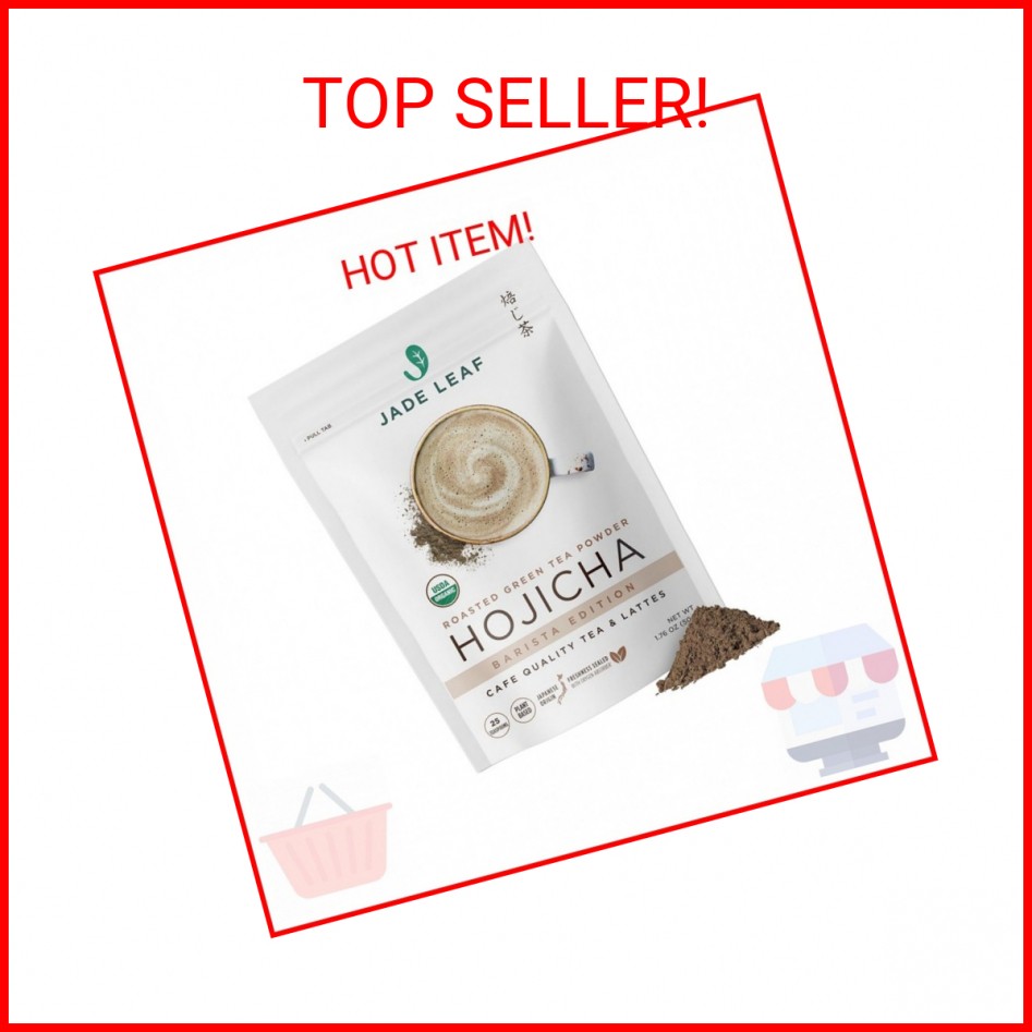 Jade Leaf Matcha Organic Japanese Hojicha Powder, Roasted Matcha Green Tea Powde