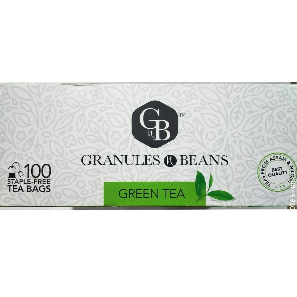 Granules n Beans Green Tea -100 Staple-Free Tea Free Shipping World Wide