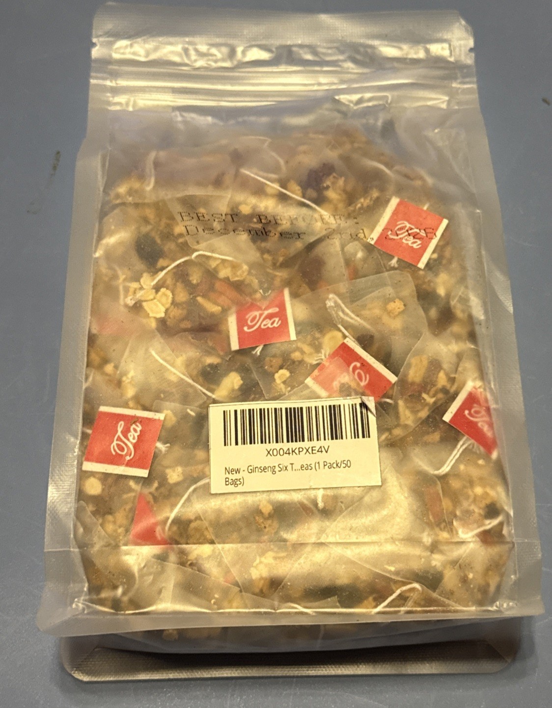 Ginseng six treasure tea Natural 50 Pack, 250 Gram Total Pack