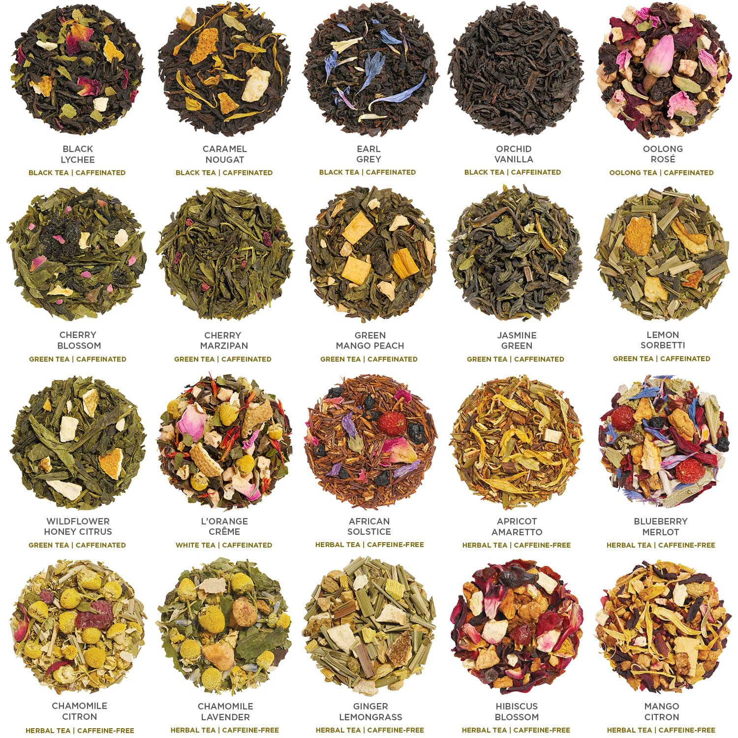 Premium Tea Chest Presentation Box Gift Set Sampler, 40 Count Individually Wrapp