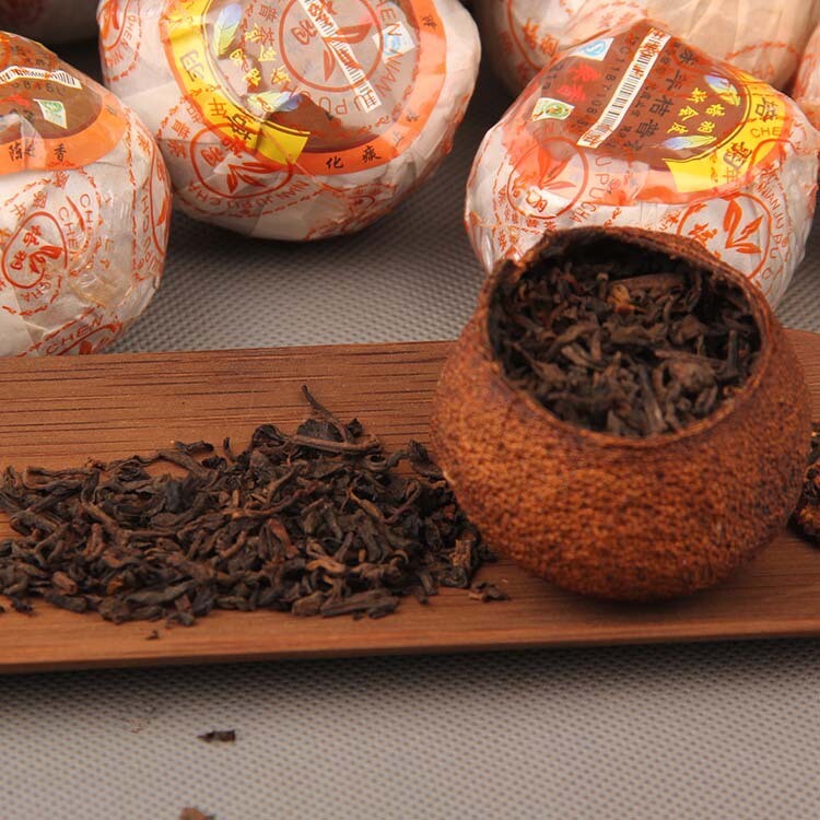 Xinhui Aged Chenpi Ripe Puer Tea Orange Skin Puerh Pu’er Loose Tea PEI YU 312
