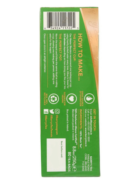 Barry’s Tea Irish Breakfast Tea Bags – 80 count (Pack of 2)