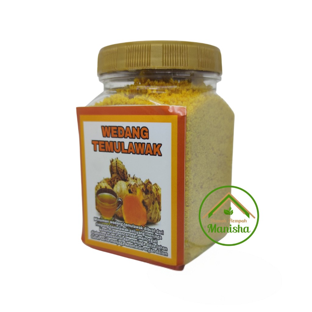 Indonesian Instant Temulawak Spice Drink Mix Jar 250g Traditional Powder