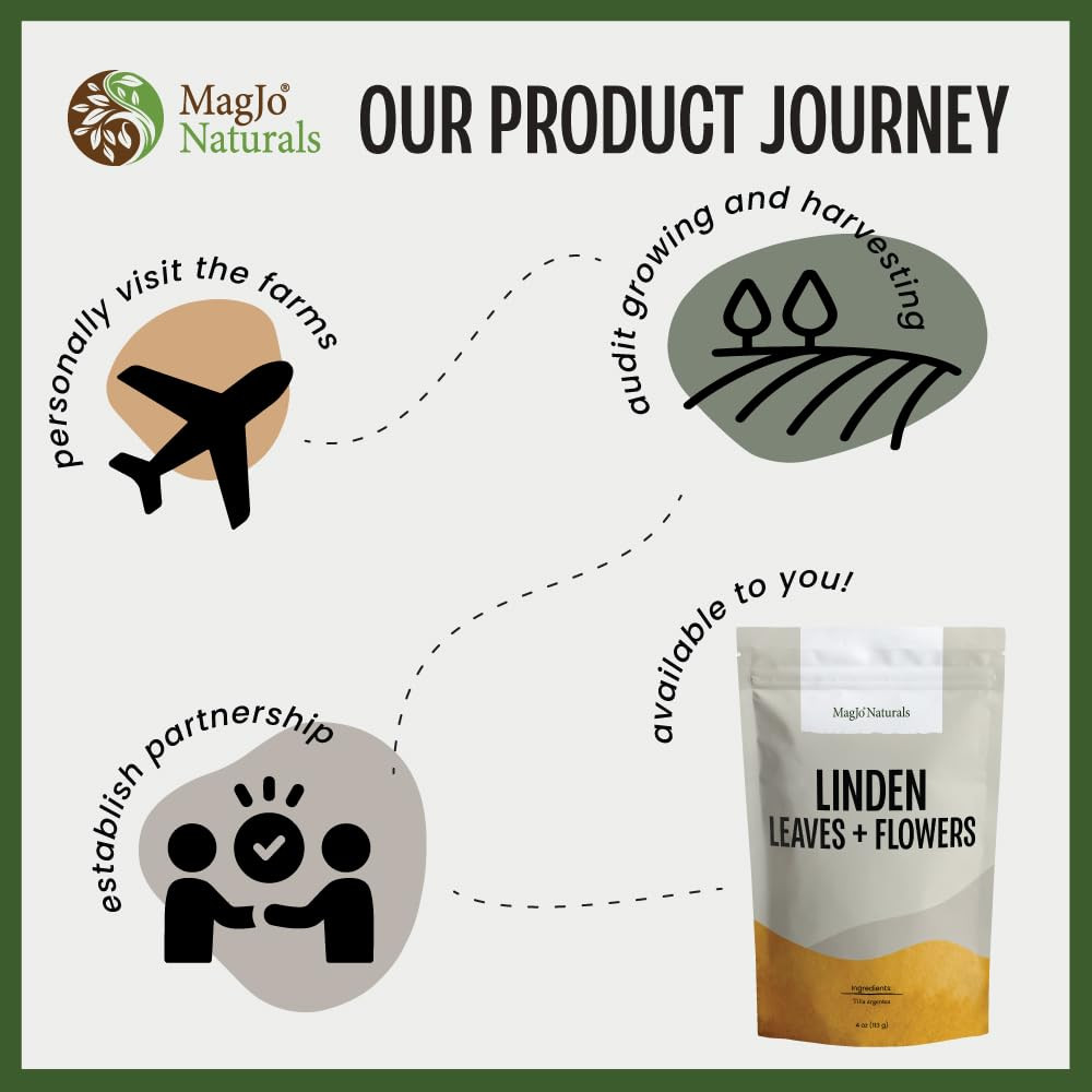 Magjo Naturals Linden Loose Leaf Tea Wild Harvest