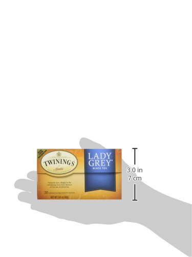 Twinings of London Lady Grey Black Tea Bags, 20 Count