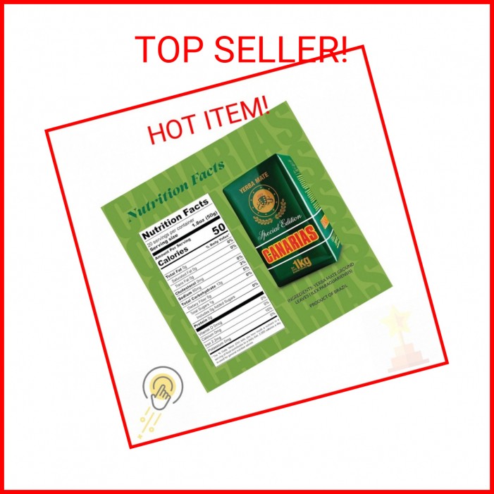 Canarias Special Edition Yerba Mate – 1kg | Fine Cut, No Stems | Strong & Bold F