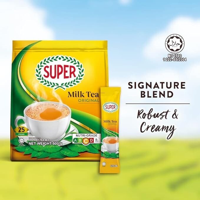 Super 3-In-1 Instant Original Milk Tea 25 Sticks x 20g ( Pack of 3 )~10/17/2025