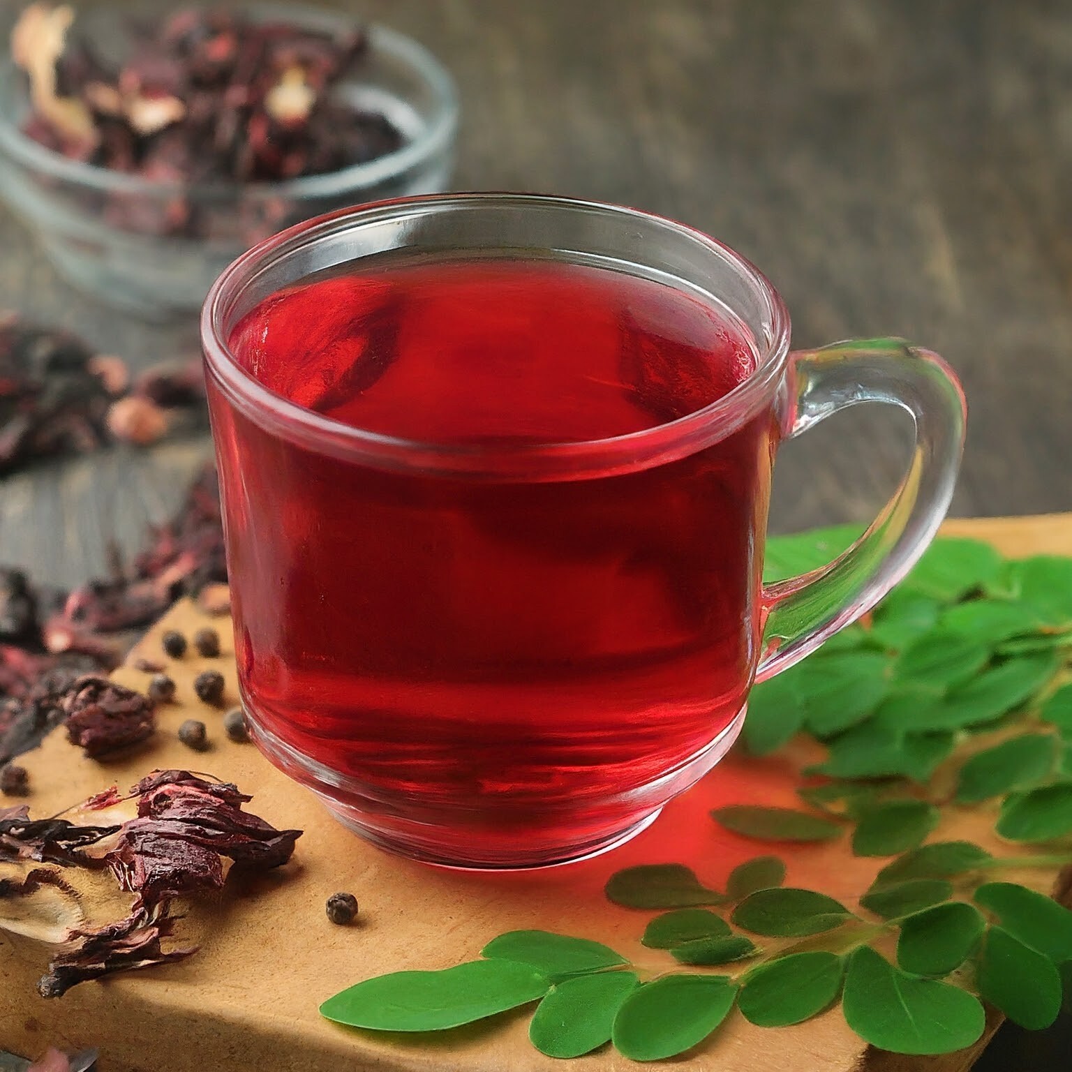 75 Bolsitas de Te de Hibisco y Moringa, Hibiscus Tea Blend For Detox Tea