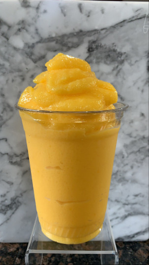 Premium MANGO COCONUT Powder Boba Bubble Tea Tapioca Pearl Smoothie Slushy 12 oz