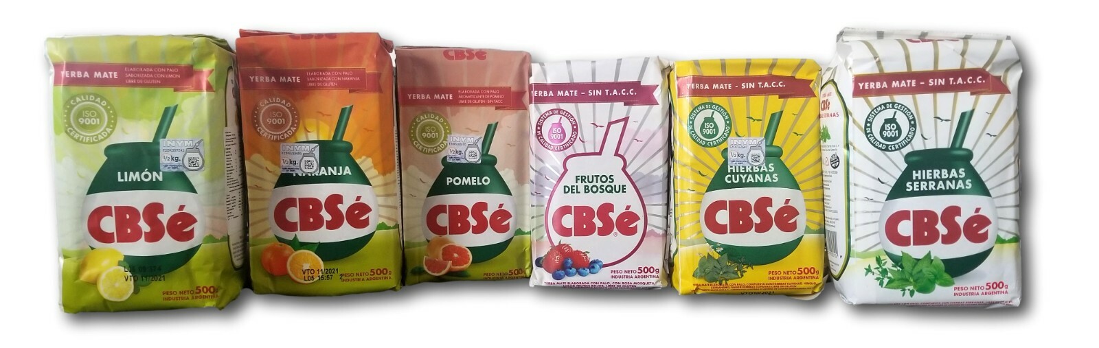 Yerba Mate CBSE todas las sabores ( all flavors)500g