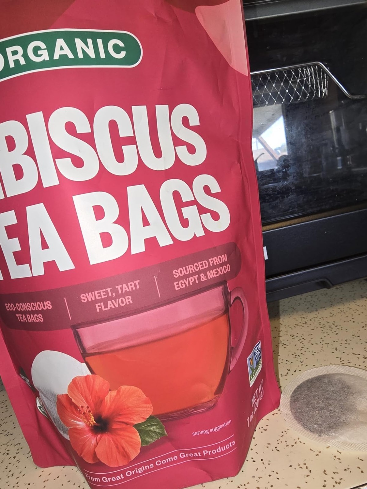 Eco-Conscious 100 Count Organic Hibiscus Tea – Sweet & Tart Caffeine-Free Bliss