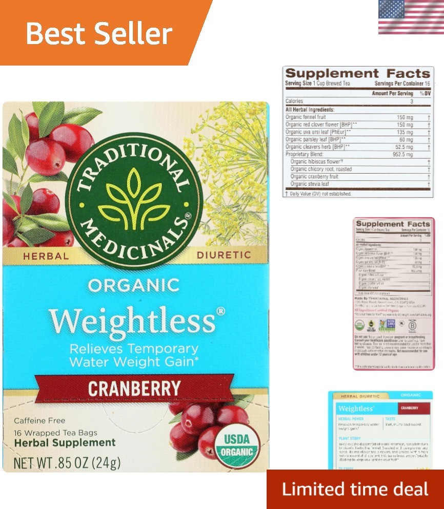 Tea, Weightless Cranberry, 16 Count