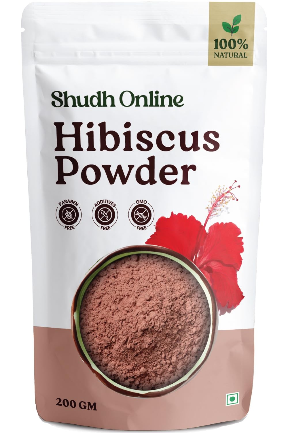 Organic Hibiscus Powder for Hair Growth (7 oz – 7.05 Ounce (Pack of 1), Pink