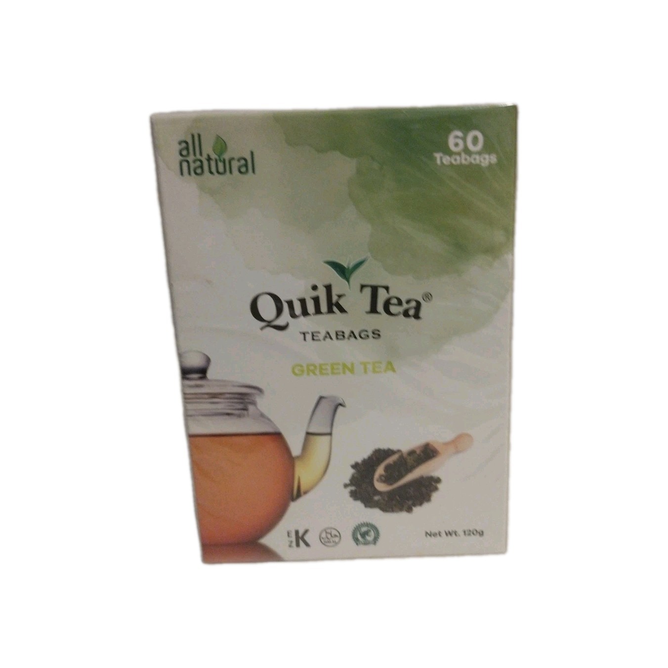 Quick Tea All Natural Tea Green Tea bags 1 Pack 60 Bags