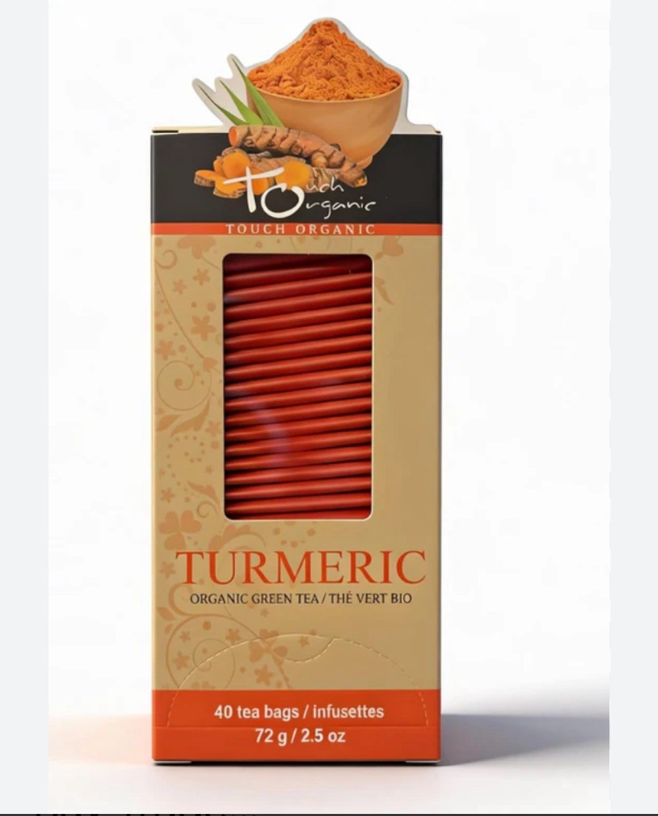 Touch Organic TURMERIC TOUCH GREEN Tea , 40 Bags, 2.5 oz