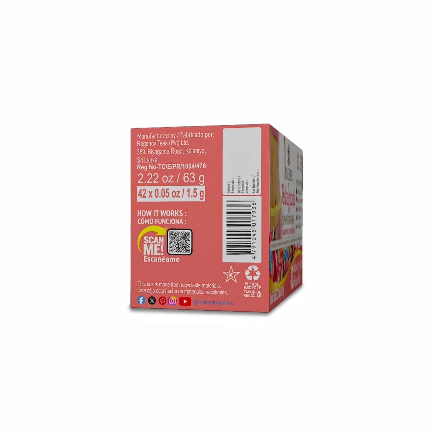 Hyleys Slim Tea 42 Ct Assorted – Suplemento De Hierbas Para Perdida De Peso, …