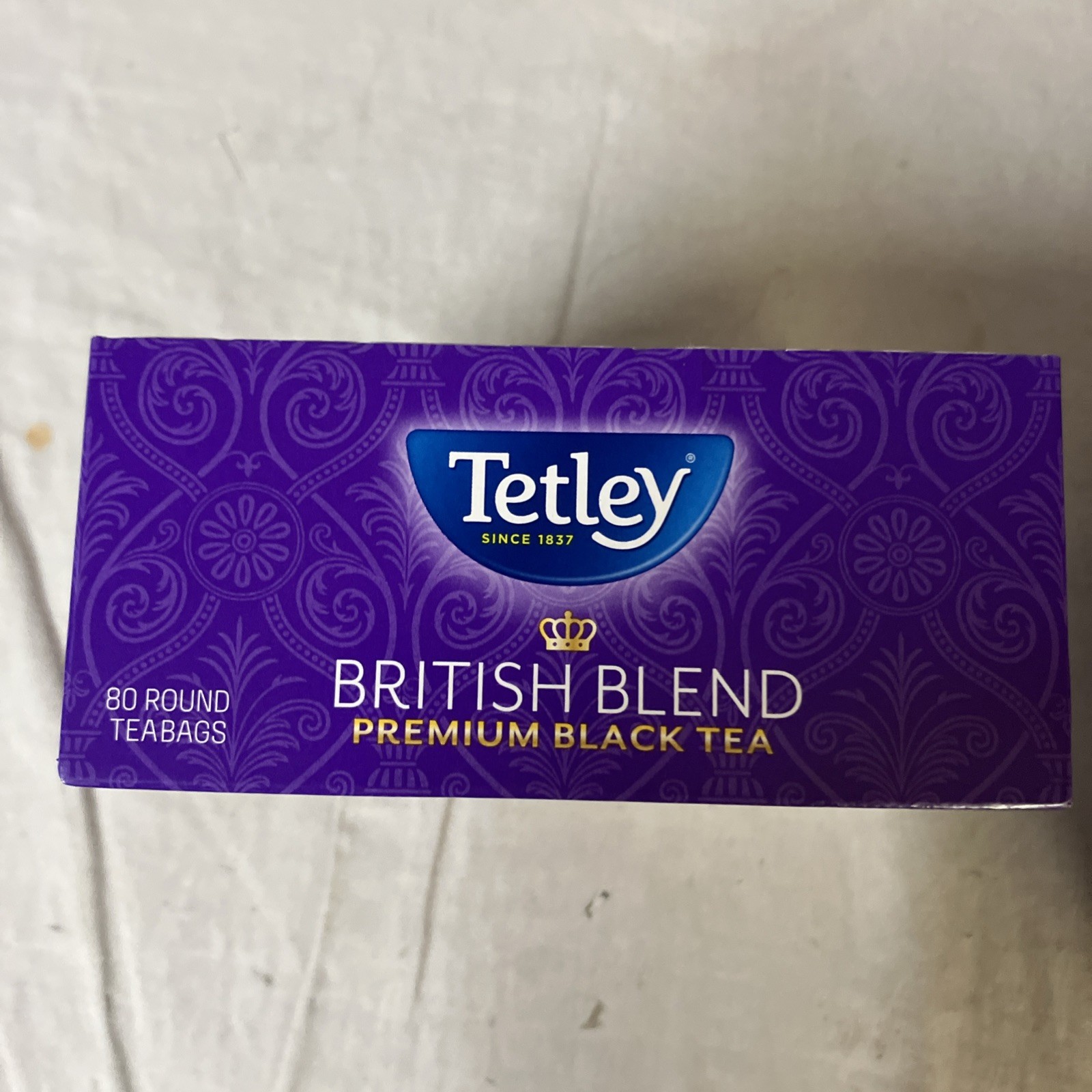 Lot of 4 Tetley British Blend Premium Black Tea 80 Bags Each 320 Total BB 3/27+