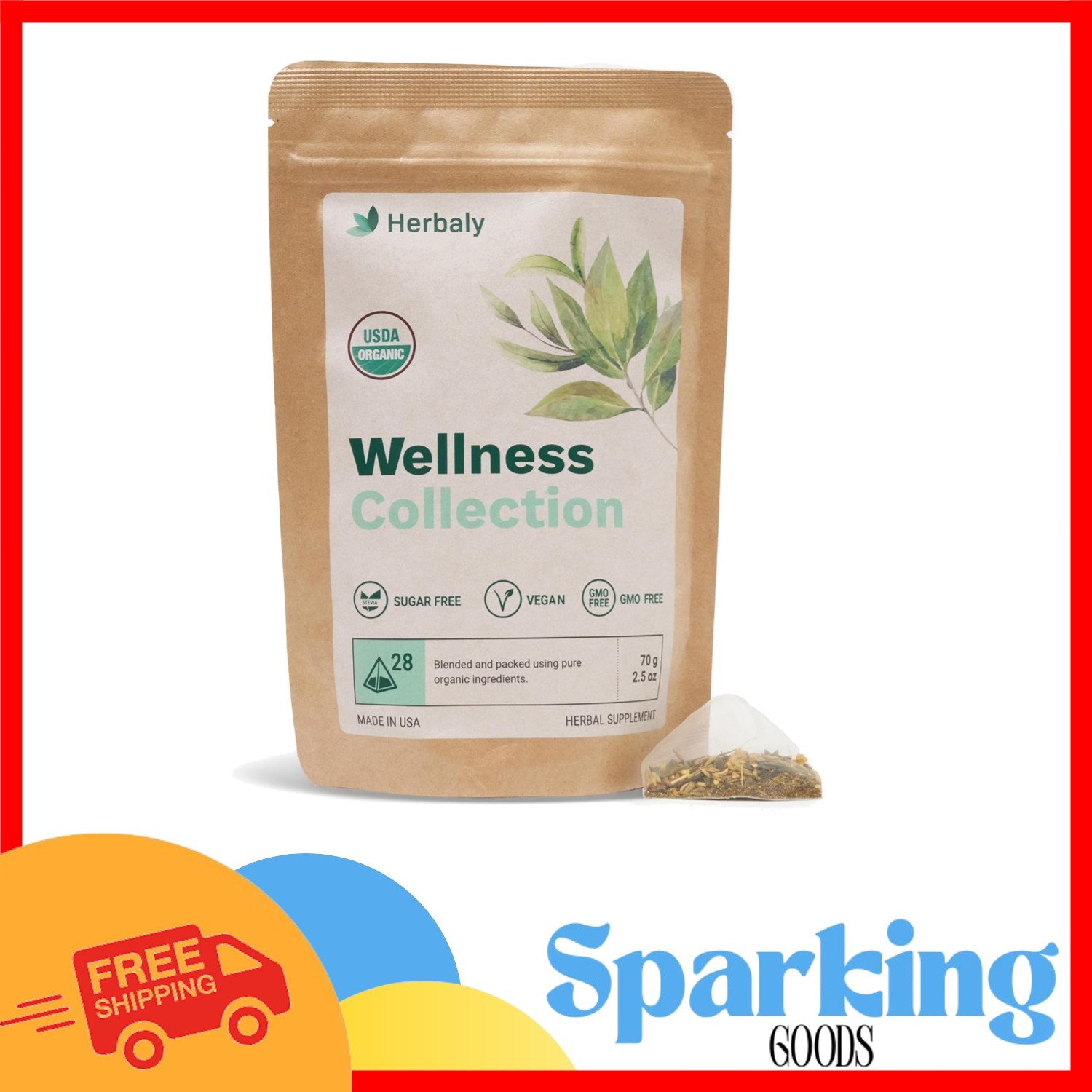 Biodegradable Organic Herbal Ginger Tea – Revitalize Health in Every Sip