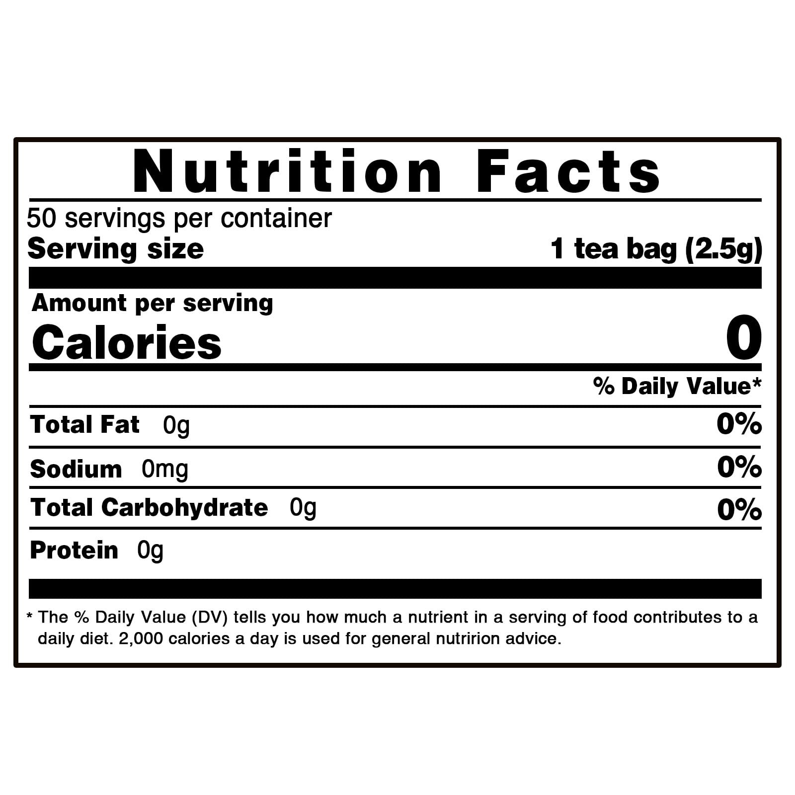 – Dandelion Root Tea – 2.5G X 50 Count Premium Raw Dandelion Root Tea Bags – Caf