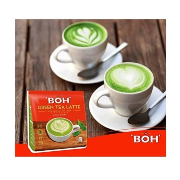BOH Green Tea Latte – 6 Packs – Quick & Creamy Beverage Anytime