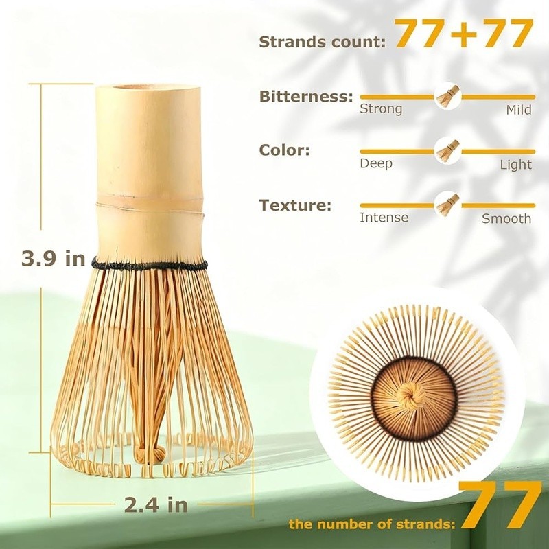 Japanese Matcha Whisk Bamboo Tea Tool Handcrafted Traditional Whisk Smooth Tea