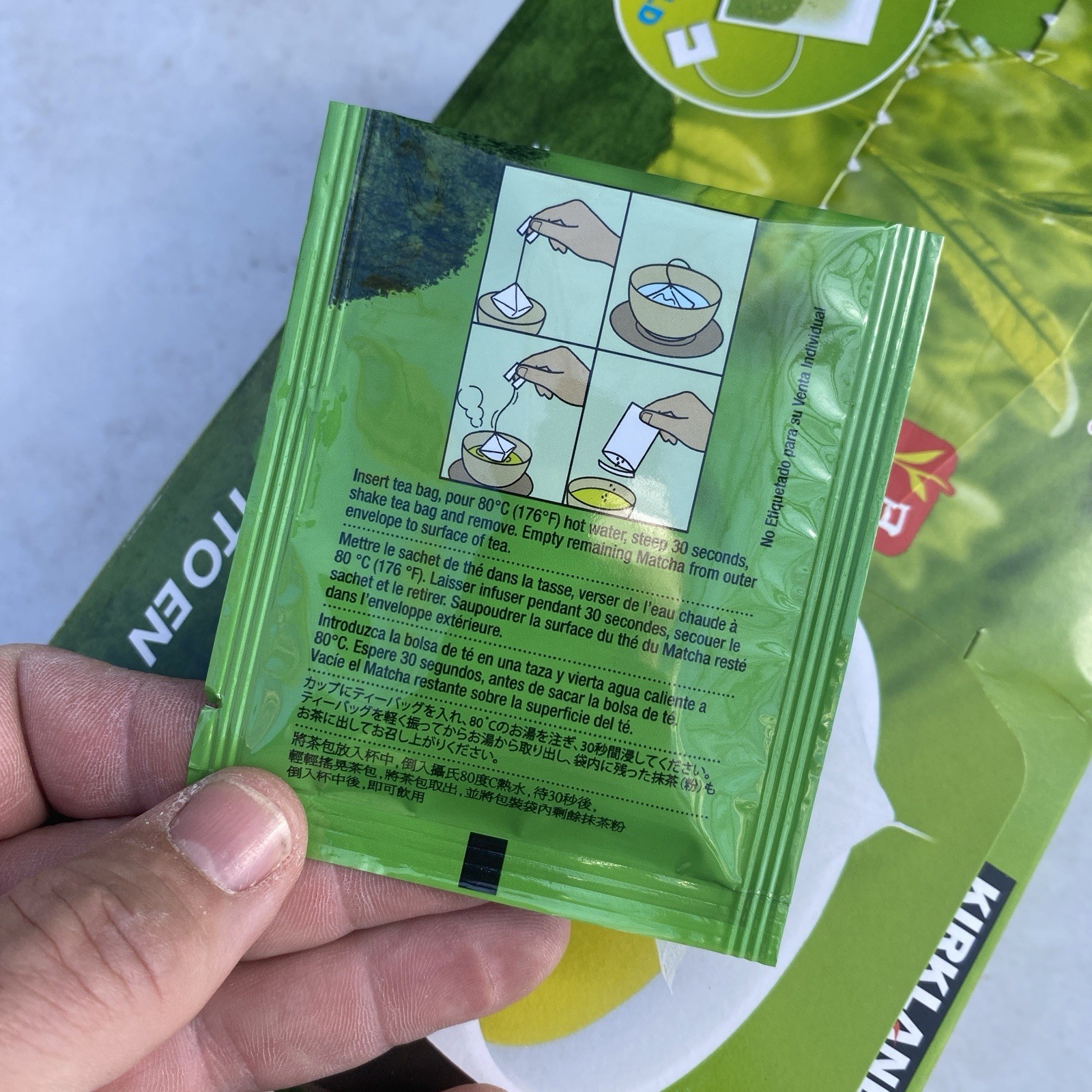 Kirkland Japanese Green Tea 75 Individually Sealed Tea Bags