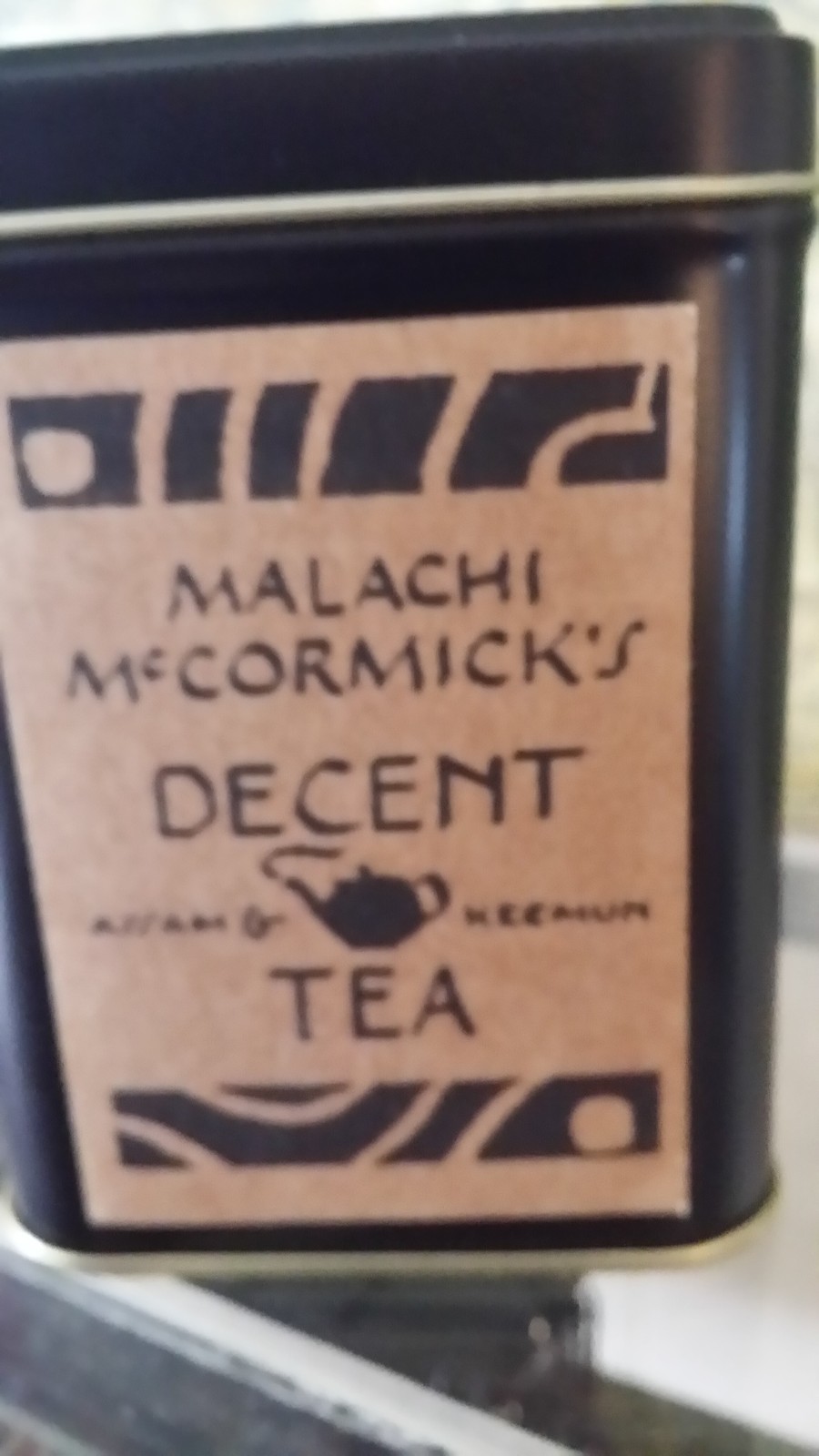Harney & Sons 4 oz (1/4 lb) tin Malachi McCormick’s Decent Tea