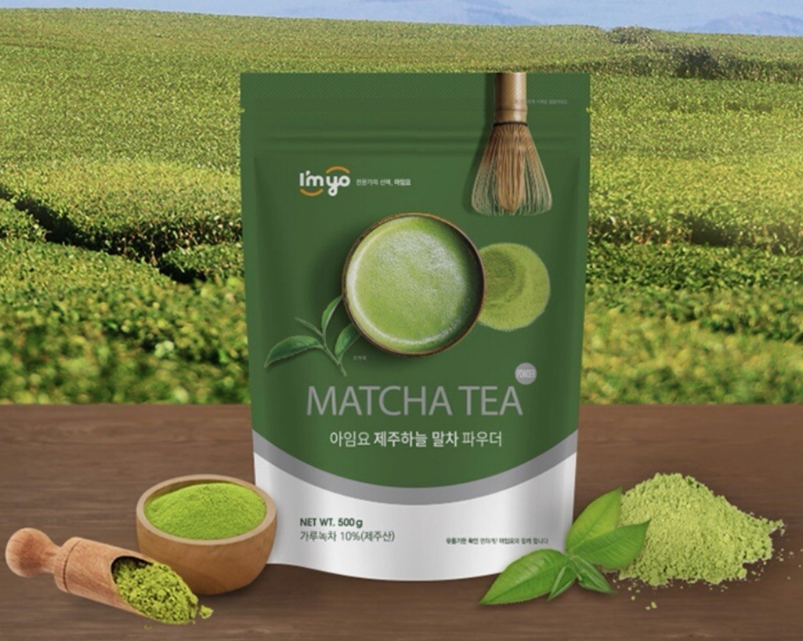 I’myo Jeju Matcha Green Tea Powder 500g 17oz. / Latte, Yogurt, Ice Cream, Baking
