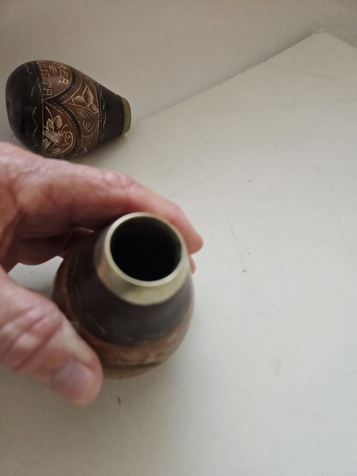 2 Yerba Mate Gourd Drinking Vessels