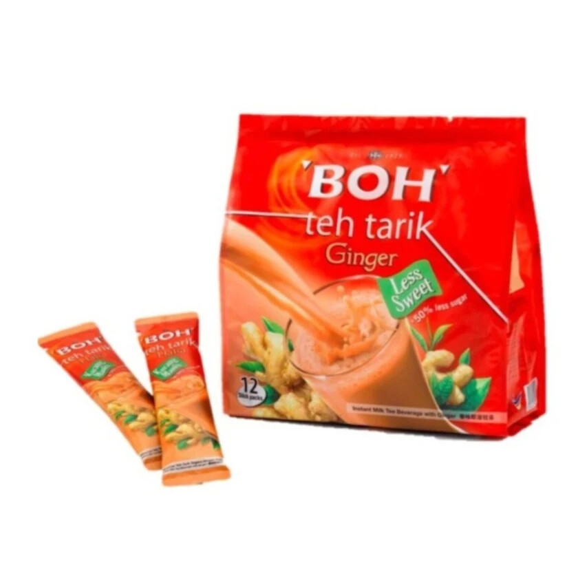 “BOH” 3 IN 1 INSTANT TEA|TEH TARIK LESS SUGAR| 26g X 12 STICKS| MALAYSIA PRODUCT