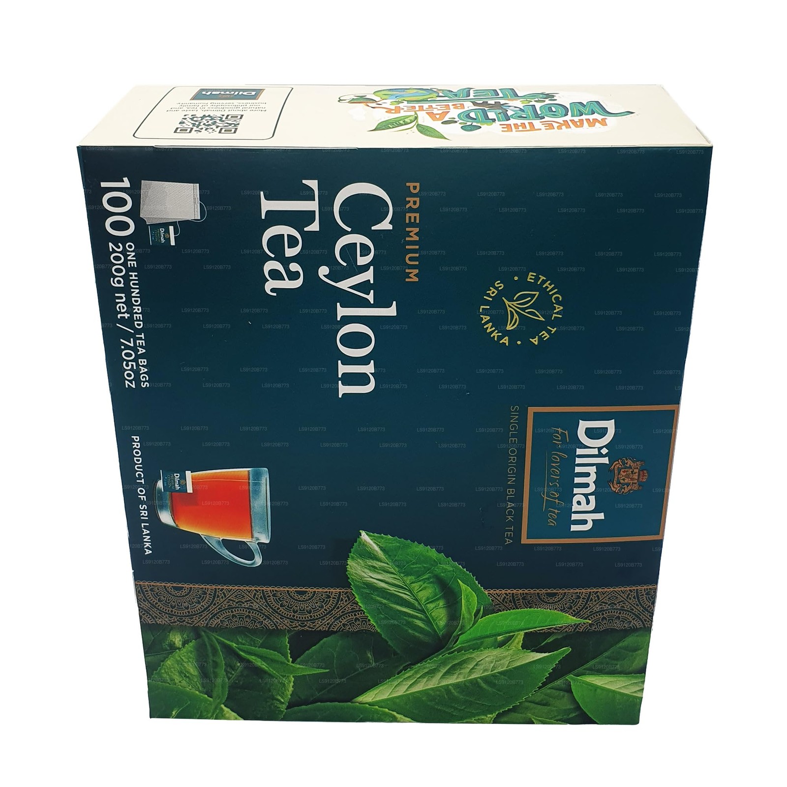 Dilmah Premium Ceylon Tea (200g) 100 Bags 100 Count (Pack of 1)