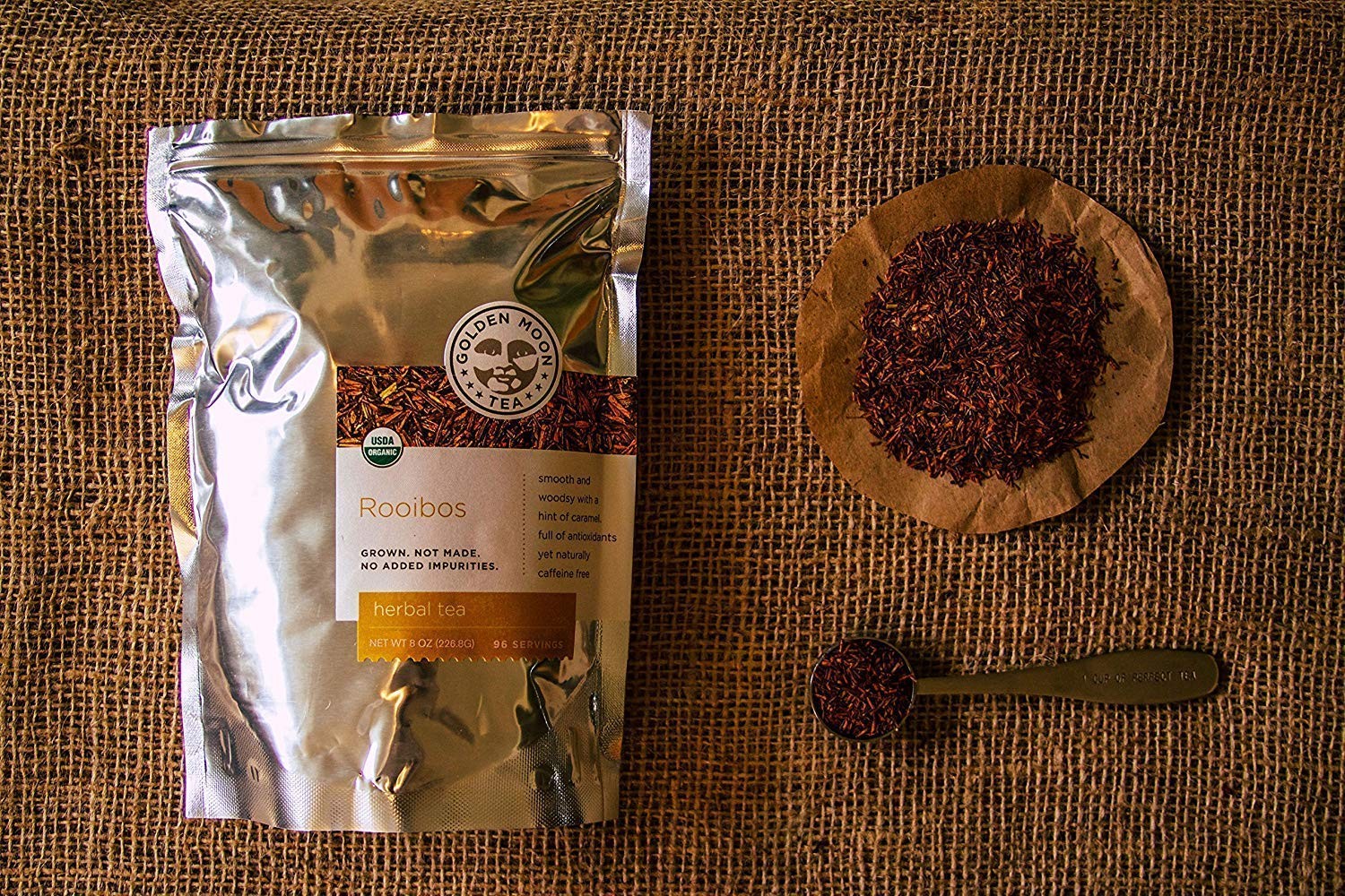Organic Rooibos Long Cut Loose Leaf Tea 192 Servings South African Herbal