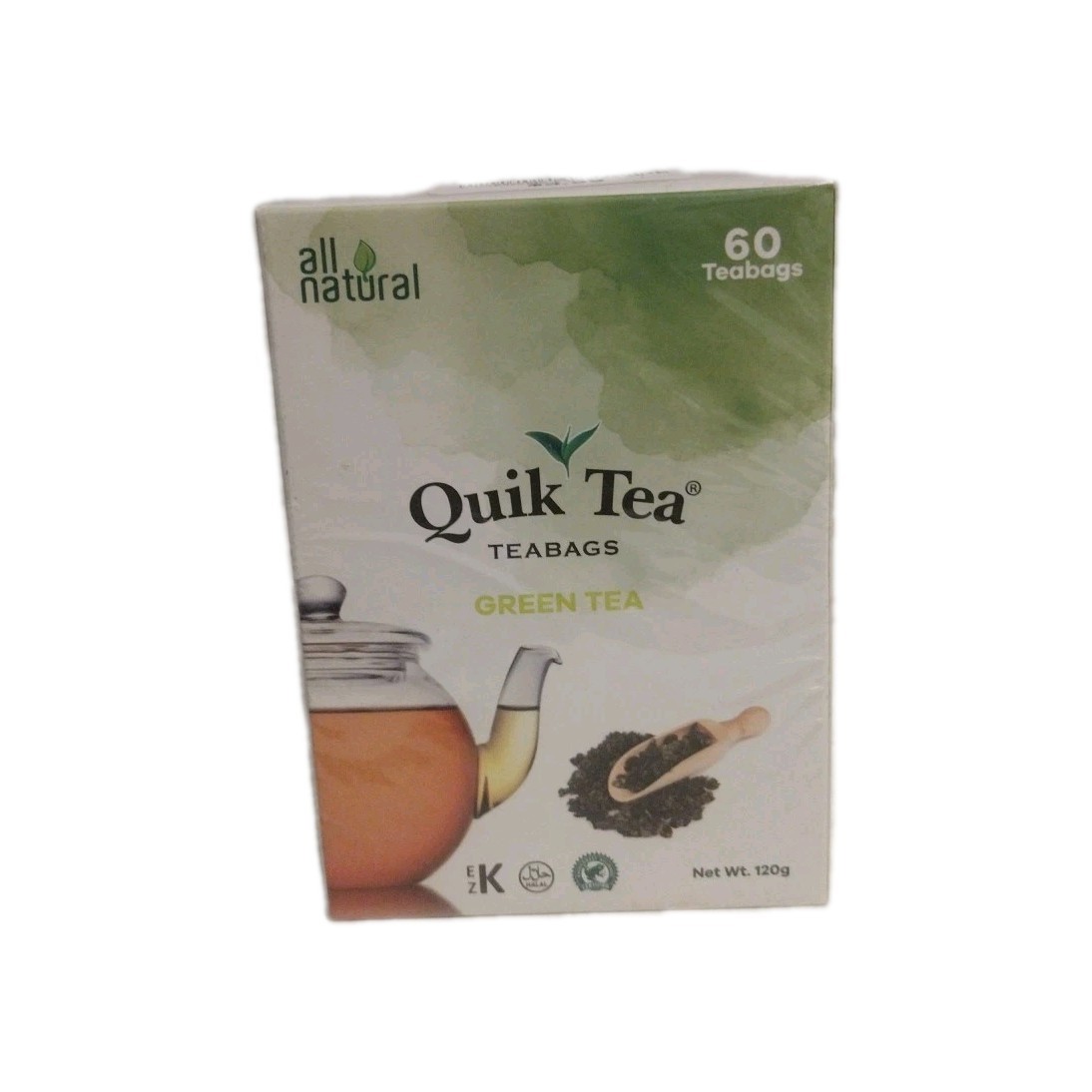 Quick Tea All Natural Tea Green Tea bags 1 Pack 60 Bags