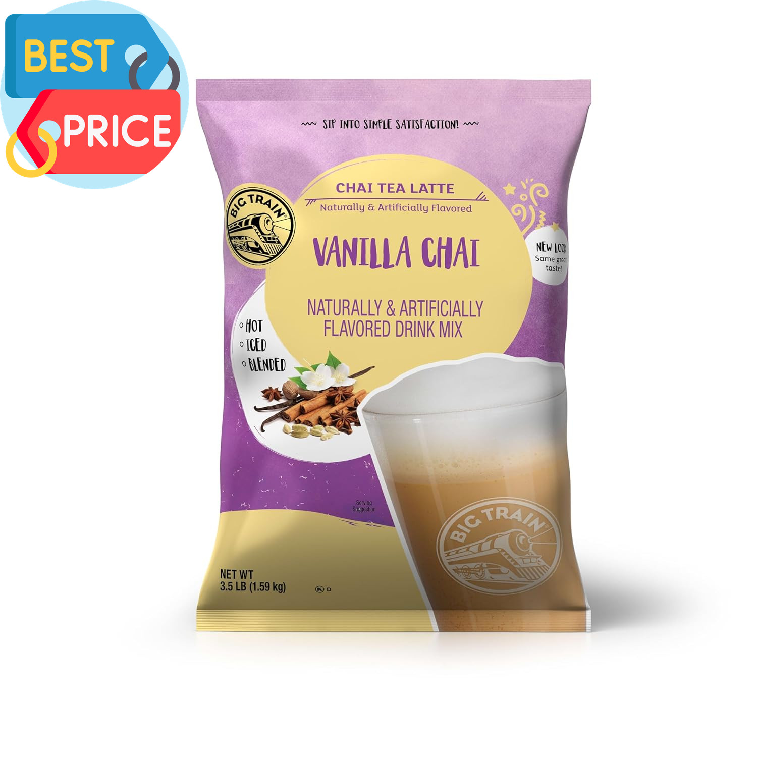 Vanilla Chai Tea Latte Beverage Mix, 3.5 Pound (Pack of 1)