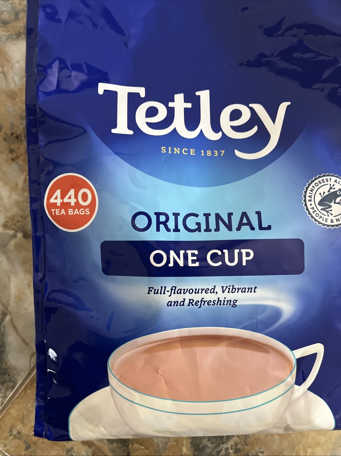 Tetley Original Tea Bags 440 Teabags 100% Natural Black Tea